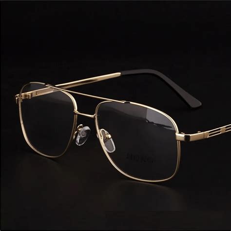 designer gold frame glasses men.